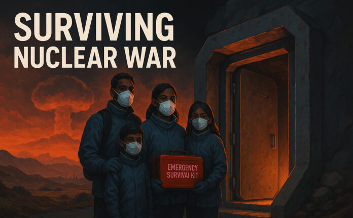 Nuclear War Survival Shelter in Pakistan Crisis Nuclear war survival shelter with family during Pakistan nuclear crisis